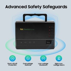 Portable Station Solar Panel Power Inverter Electric Generator Set +4 LED Light