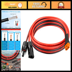 10FT 10AWG Solar XT60i Extension Cable – Heavy Duty Adapter for Power Stations,