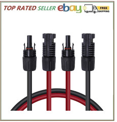 Renogy 20FT 12AWG Solar Panel Extension Cable with Female and Male Connectors