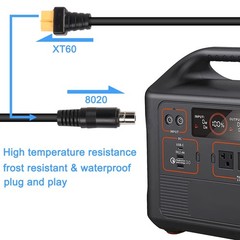 XT60 to 8mm Adapter Cable Bullet Connector 14AWG DC 8020 Power Adapter Cable