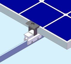 10 Mid Clamp Standing Seam Metal Roof Solar Panel Module Mounting Racking Kits