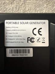 COOLIS Portable Solar Generator 150W Power Station ( NO WIRES)