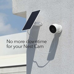 2.5W Solar Panel for Google Nest Cam Outdoor or Indoor, Battery