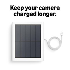 Solar Panel 4W USB-C Outdoor Camera Charger 360 Degree Adjustable Mount 6.5ft