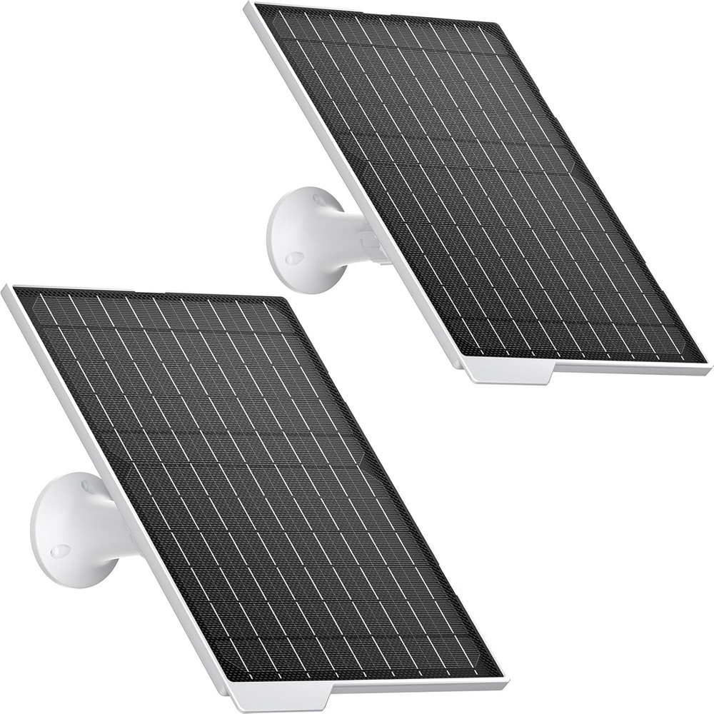 9W Solar Panel 2-Pack – Waterproof Charger for Outdoor Devices, 10FT Cable