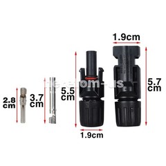 10Pairs MC4 1000V 30A Solar Cable Connectors Male Female DIY For Solar Panel US