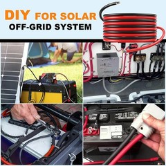 High-Performance 2x100ft Solar Wire for RV/Marine
