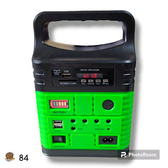 Solar Pannel Portable Generator System Kit with 3 LED Bulbs + Bluetooth Speaker