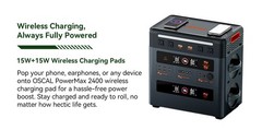 Blackview OSCAL 2400W Portable Power Station 1872Wh LiFePO4 + 200W Solar Panel