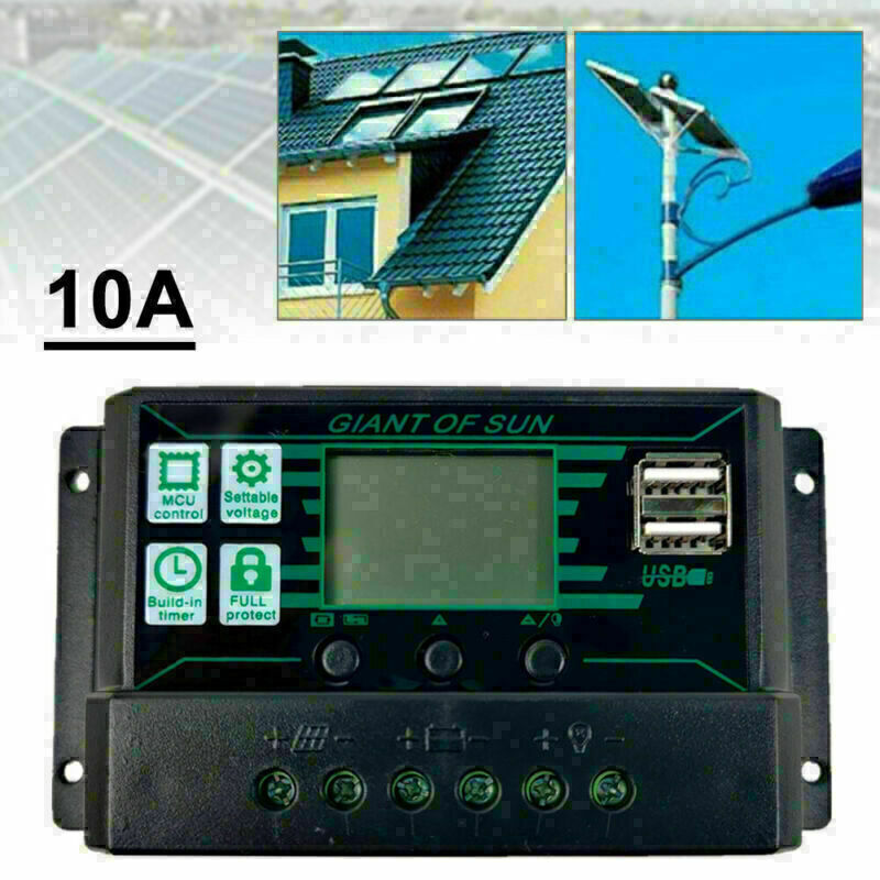 10A-100A MPPT Solar Panel Regulator Charge Controller 12/24V Focus Tracking UK