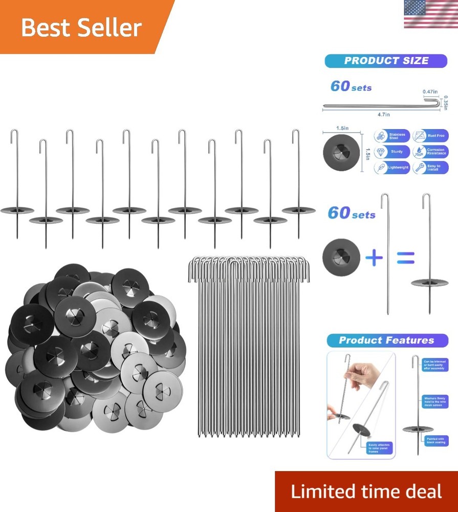 304 Stainless Steel Fastener Clips for Solar Panels – Easy Install & Secure Fit