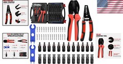 Solar MC4 Connector Crimping Tool Kit 14-10 AWG Wire Crimper and Stripper for…