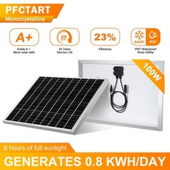 100W 12V Solar Panel Monocrystalline Solar Module PV Panel RV Off-Grid System