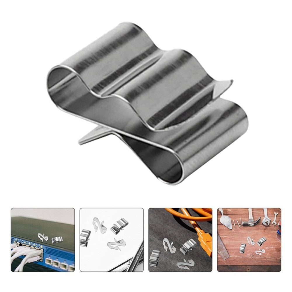 30Pcs Reusable Wire Clips Stainless Steel Cable Clips for Solar Panel Wiring
