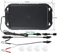12V Solar Battery Charger with Reverse Charging Protection – Easy Installation