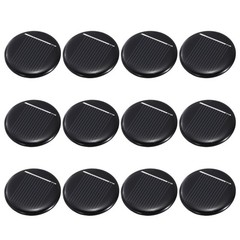 12Pcs 0.5V 0.07W 140mA Round Solar Panels, Solar Photovoltaic Power Cells