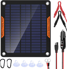 OYMSAE 5W 12V Solar Car Battery Charger Portable Waterproof Solar Power Battery