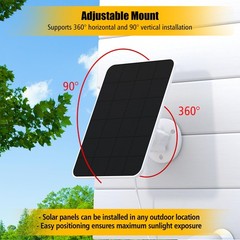 Solar Panel for eufy Camera,Security Camera,5V 4W Solar Panel for eufyCam 2/2