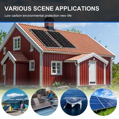 100 Watt 12V High-Efficiency Mono Solar Panel PV Module for RV Marine Rooftop