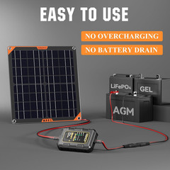 20W Flexible Solar Panel with MPPT Charge Controller, Solar Battery Charger Main