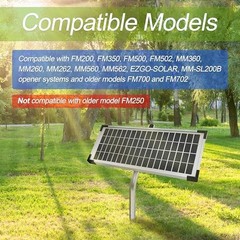 10W Solar Panel Kit for Mighty Mule Automatic Gate Opener
