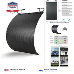 Greenmagic 200 Watt Flexible Solar Panel Charger Flex Up to 260°, 200W Ultra …