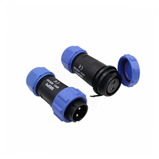 SP21 2 Pin Waterproof Aviation Circular Pair Connector 30A 12/24V 2 Pin 30A