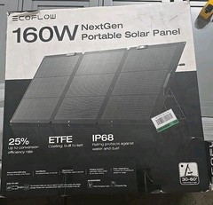 160 Watt Portable Solar Panel for Power Stations, 25% High Conversion Efficie…