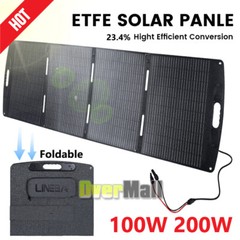 200W Portable Solar Panel for Power Station, ETFE Foldable Solar Panel Charger