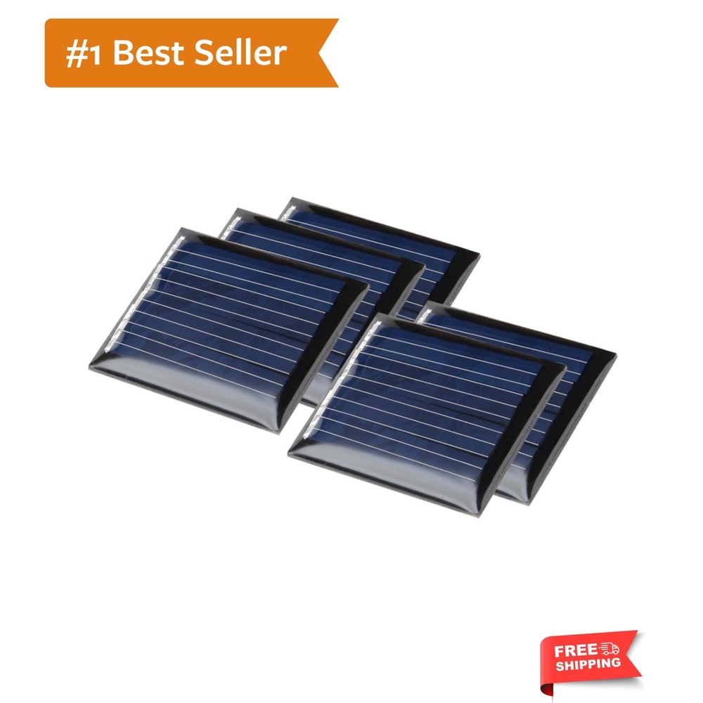 5Pcs 2V 60mA Poly Mini Solar Cell Panel Module DIY for Light Toys Charger 30m…