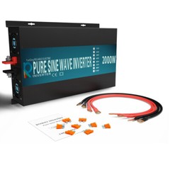 2000W Power Inverter Pure Sine Wave Inverter 12V 110V 120V Car Truck Boat Solar