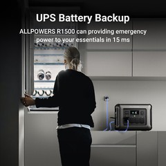 ALLPOWERS 1800W 1152Wh Portable Power Station Generator Certified Refurbished
