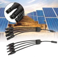 Solar Panel Y Branch Cable Connection Waterproof Adapter Connector Extension