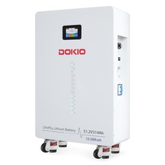 Dokio PowerCore 16.08kWh 314Ah LiFePO4 Battery Bluetooth WiFi Solar Backup