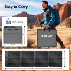 200W Ultra-Light Foldable Solar Panel Kit for Camping & Off-Grid Power