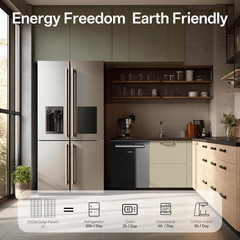 550W Bifacial Solar Panels 2PCS for Home, RV, Farm & Off-Grid Use