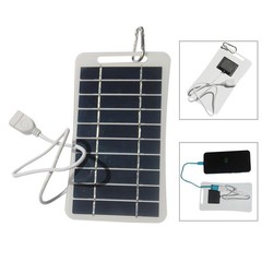 2W 5V Solar Charging Panel USB Battery Charger Small Power Station Waterproof#
