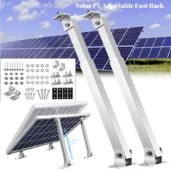 1-6X Pair Solar Panel Stand Mounting Brackets Adjustable Tilt Fixing Roof Wall