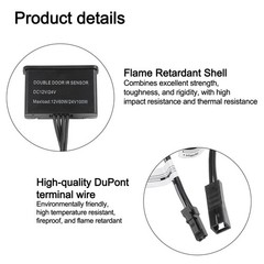 Dual Door Sensor Ultra Thin LED Strip for Automatic Closet Lighting Use
