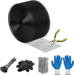 6″x50/100/120ft Solar Panel Bird Guard Mesh Critter Roll Kit 60/100pcs Fasteners