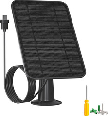 5W Solar Panel Charger for Blink Outdoor Cameras, 13.1Ft Cable, IP65 Weatherproo