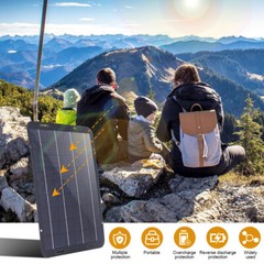 1-10 Pack 60W Solar Panel 18V Polycrystalline Silicon Solar USB Charging Panel