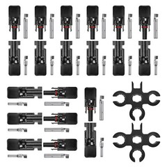 5~20 pairs Male Female Wire Cable Connector Set Solar Panel 30A Waterproof