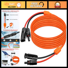 20FT Solar Extension Cable, 14AWG Tinned Copper, Heavy Duty Power Cord for RV, O