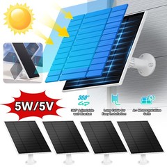 Panel Solar Para Camara De Seguridad Cargador Solar Portatil Con Puerto a Tipo C
