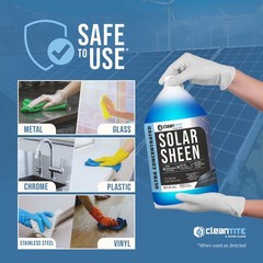 Solar Panel Cleaner 1 Gallon (Makes 512 G) – Super Concentrated Cleaning Solu…