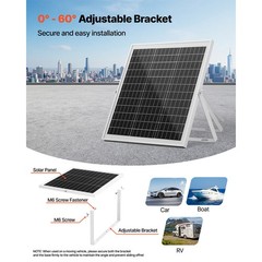 Uimoso 20W 12V Solar Battery Charger Maintainer with MPPT Controller