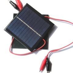 1W 5.5V polycrystalline silicon solar panel+tiger clip solar toy board charging