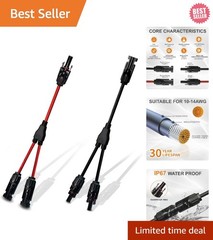 Upgraded Y Branch Solar Panel Connectors – Durable, Easy, and Safe Connectivity