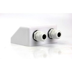U.S. Solid Waterproof Cable Entry Gland For RV Panel Setup 2-Port ABS Box